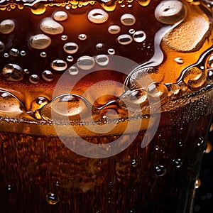 Root beer, soda soft drink cola pop, cold draft beverage in cup