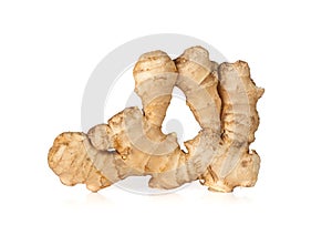 Root ginger, Zingiber officinalis.