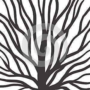 Root pattern illustration for textile and printing