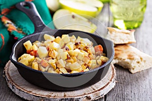 Root vegetable hash with apple