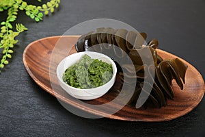 Root of the wakame seaweed