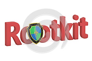 Rootkit concept with shield
