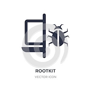 rootkit icon on white background. Simple element illustration from Cyber concept