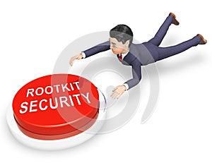 Rootkit Security Data Hacking Protection 3d Rendering