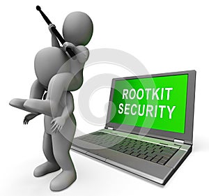 Rootkit Security Data Hacking Protection 3d Rendering