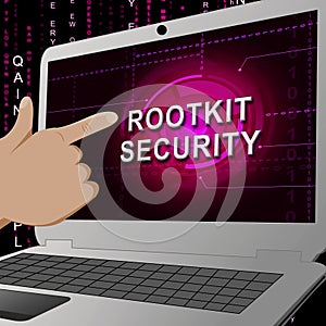 Rootkit Security Data Hacking Protection 3d Illustration photo