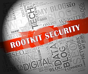 Rootkit Security Data Hacking Protection 2d Illustration photo