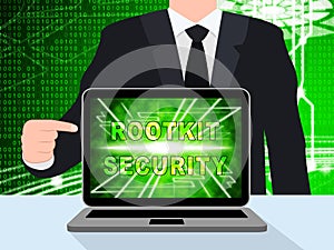 Rootkit Security Data Hacking Protection 3d Illustration photo