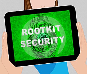 Rootkit Security Data Hacking Protection 2d Illustration photo