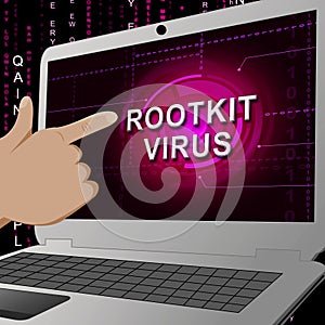 Rootkit Virus Cyber Criminal Spyware 3d Illustration