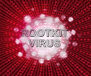 Rootkit Virus Cyber Criminal Spyware 3d Illustration