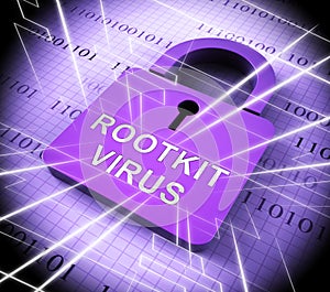 Rootkit Virus Cyber Criminal Spyware 3d Rendering