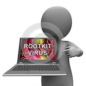 Rootkit Virus Cyber Criminal Spyware 3d Rendering