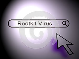 Rootkit Virus Cyber Criminal Spyware 2d Illustration