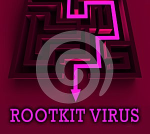 Rootkit Virus Cyber Criminal Spyware 3d Rendering