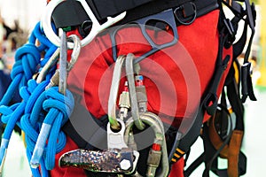 Rope access equipment for inspector