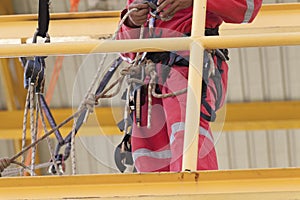 Rope access irata worker