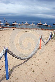 Rope on the beach