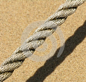 Rope on the beach