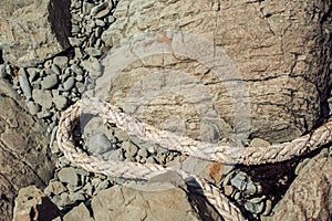The rope on the beach