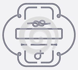 Rope Border Frame Element Set