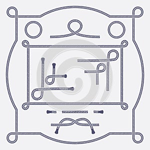 Rope Border Frame Element Set