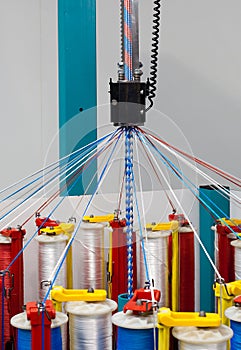 Rope braiding machine