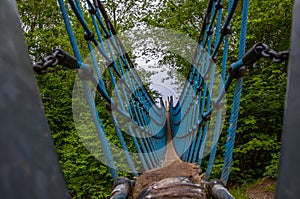 Rope bridge in Aqua magica park in Bad Oeynhausen