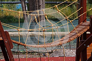 Rope bridge on the Playground simulator