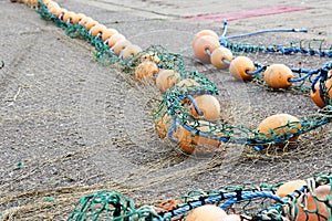 Rope with buoys