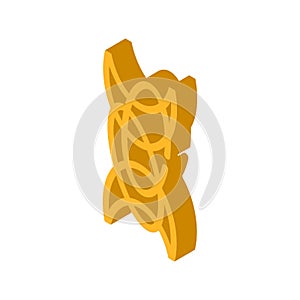 rope chain isometric icon vector illustration
