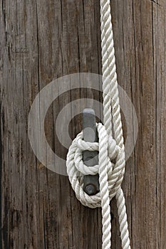 Rope on cleat