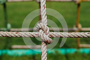 Rope climbing nets,