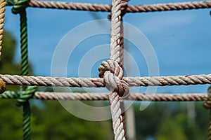 Rope climbing nets,