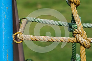 Rope climbing nets,