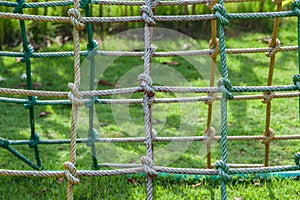 Rope climbing nets,