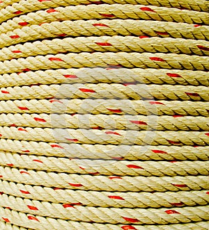 Rope coil makes of the fiber plants or Jute.