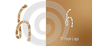 Rope Concept Letter h Logo