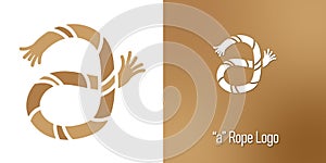 Rope Concept Letter a Logo