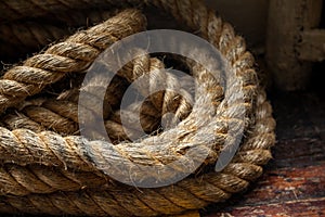 Rope on the deck