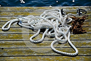 Rope on deck