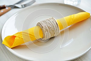 Rope DIY serviette ring