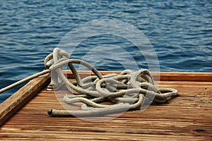 Rope on a dock