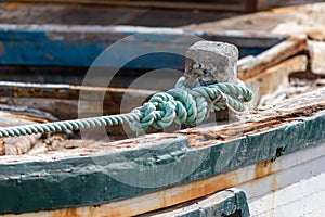 rope on the dock