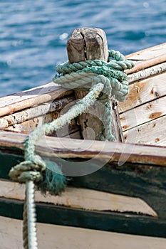 rope on the dock