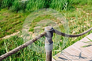 Rope fence details