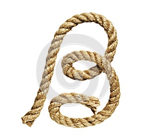 Rope forming letter B photo