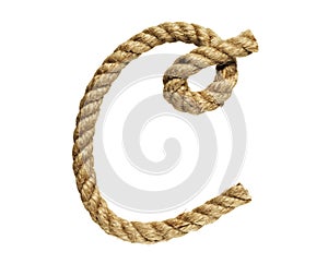Rope forming letter C photo