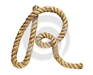 Rope forming letter C