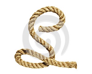 Rope forming letter C